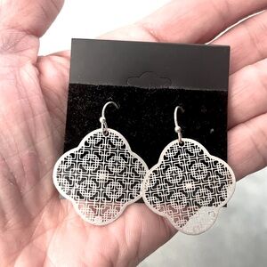 SIlver Filigree Dangle Earrings